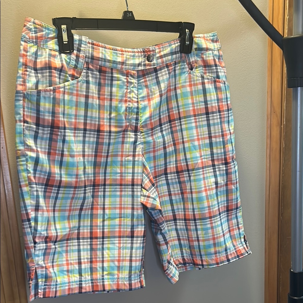 Callaway Women’s Multicolor Plaid Shorts Size 12